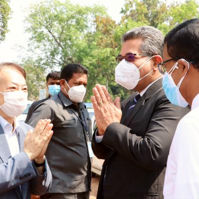 ADB President visits to PCR Laboratory at CEBH Mulleriyawa